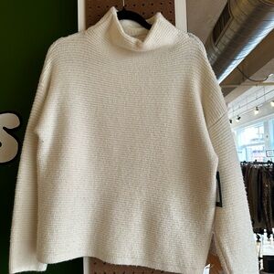 Madewell White Turtleneck Sweater